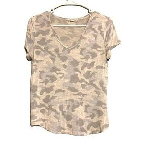 🔥Hippie Rose Lightweight Light Camo Basic Tee